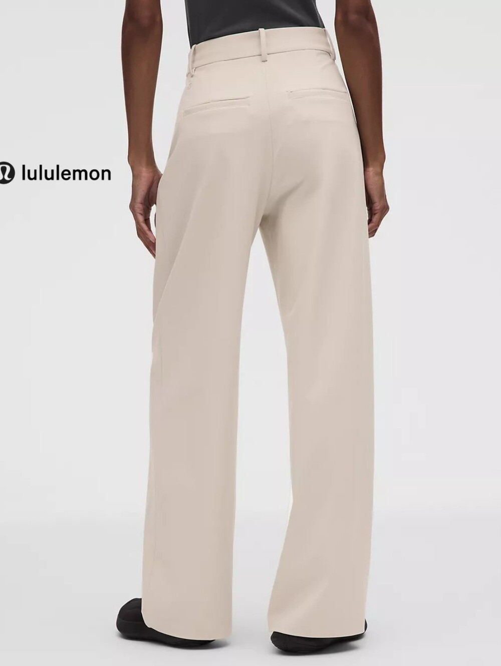 LULULEMON DAYDRIFT HIGH RISE WIDE LEG TROUSER - SHORT | WOMEN'S | COLOR SAND - Picture 4 of 11